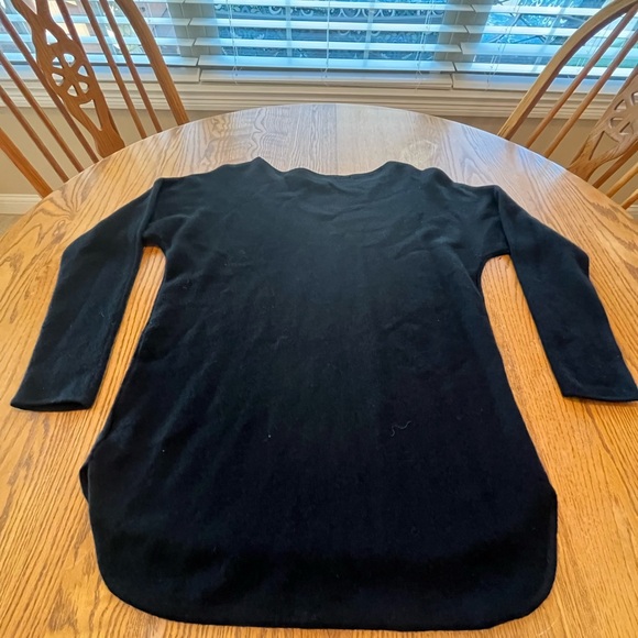 Charter Club Luxury Womens Black Cashmere Pullover Sweater Top Tunic Length M - Picture 3 of 6